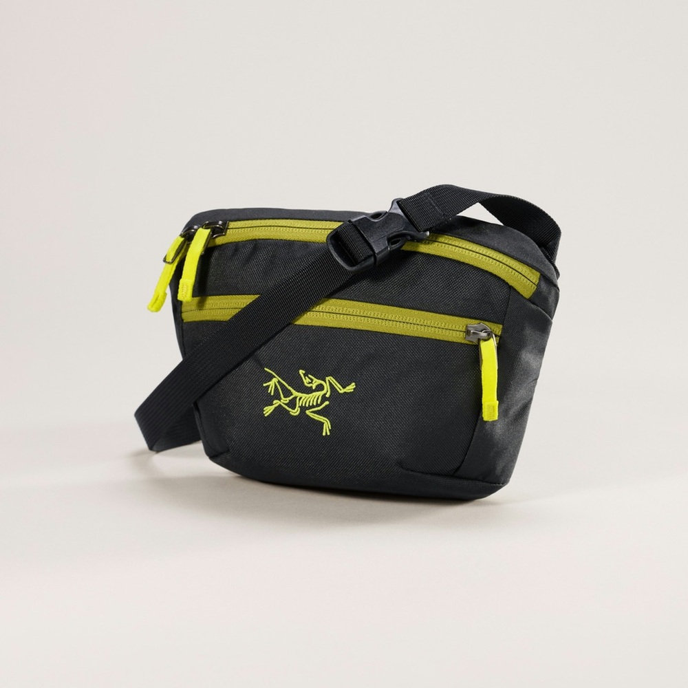 Arc'teryx Men's Belt Bag in Black and Yellow